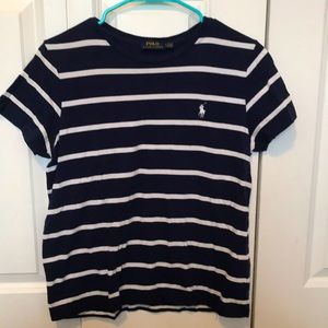 Ralph Lauren Polo Women’s Striped Navy Blue tshirt